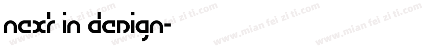 Next In Design字体转换